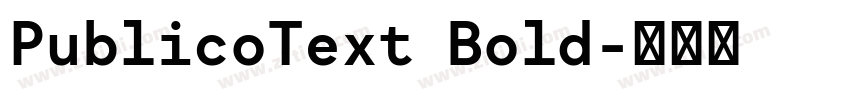 PublicoText Bold字体转换